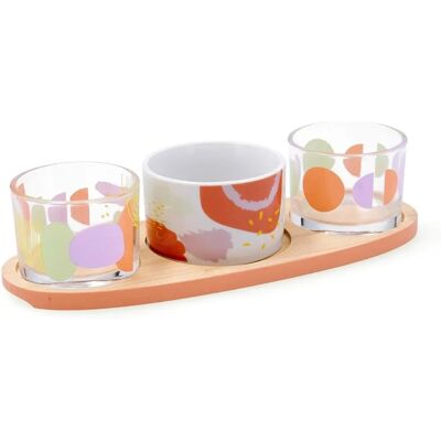 Quid Kaleido Multicolor Houten Serveerset - Keukengerei Quid Kaleido Multicolor Houten Serveerset - Keukengerei