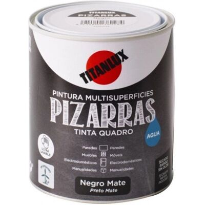 Pintura para Pizarra a Base de Agua Multi-Superficies Negra - Pintura Pintura para Pizarra a Base de Agua Multi-Superficies Negra - Pintura