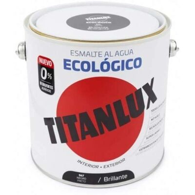 Titanlux - Esmalte ecológico al agua multi-superficie - Negro Titanlux - Esmalte ecológico al agua multi-superficie - Negro