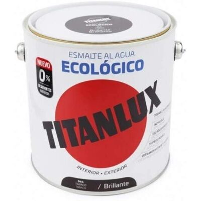 Titanlux Esmalte ecológico al agua multi-superficie - Gris Medio Brillante 750ml Titanlux Esmalte ecológico al agua multi-superficie - Gris Medio Brillante 750ml