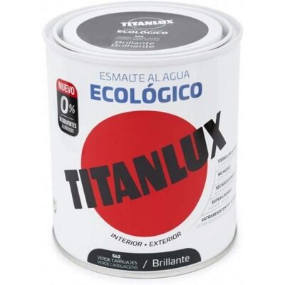 Esmalte brillante ecológico al agua Titanlux Verde Carruaje - Pintura Esmalte brillante ecológico al agua Titanlux Verde Carruaje - Pintura