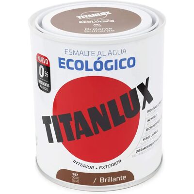 Esmalte ecológico a base de agua Titanlux Ocre 750ml - Calidad máxima Esmalte ecológico a base de agua Titanlux Ocre 750ml - Calidad máxima