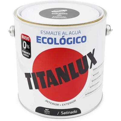 Esmalte ecológico negro a base de agua Titanlux - Multi-superficies, Secado rápido Esmalte ecológico negro a base de agua Titanlux - Multi-superficies, Secado rápido