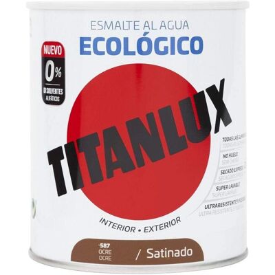 Esmalte ecológico satinado Titanlux ocre al agua - Pintura de esmalte Esmalte ecológico satinado Titanlux ocre al agua - Pintura de esmalte