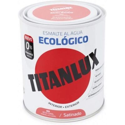 TITANLUX Esmalte Satinado a Base de Agua 750ml - Pintura Interior TITANLUX Esmalte Satinado a Base de Agua 750ml - Pintura Interior