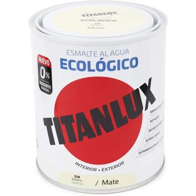 Esmalte ecológico al agua Titanlux Marfil - Pintura mate Esmalte ecológico al agua Titanlux Marfil - Pintura mate