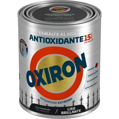 Smalto Oxiron Grigio Metallico a Base d'Acqua - Interno & Esterno - 750ml Smalto Oxiron Grigio Metallico a Base d'Acqua - Interno & Esterno - 750ml
