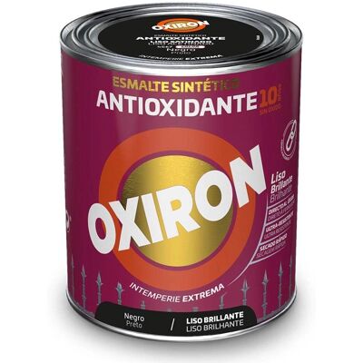 Pintura Esmalte Sintético Oxiron Titan Negro 750ml - Antioxidante Pintura Esmalte Sintético Oxiron Titan Negro 750ml - Antioxidante