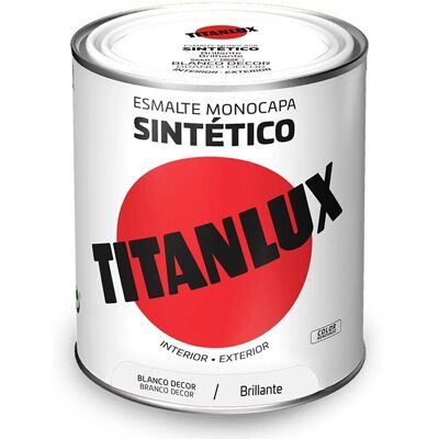 Titanlux Weißes synthetisches Emaille 750ml - Innen/Außen Titanlux Weißes synthetisches Emaille 750ml - Innen/Außen
