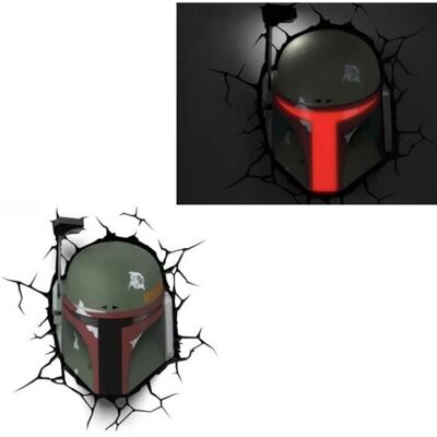 Star Wars Boba Fett 3D Wandleuchte - Kindersicher LED-Dekor Star Wars Boba Fett 3D Wandleuchte - Kindersicher LED-Dekor