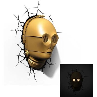 Star Wars C-3PO Wandleuchte - 3D Wandlampe Star Wars C-3PO Wandleuchte - 3D Wandlampe