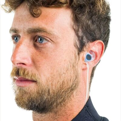 Bouchons d'oreille Surfprotek - Noir - Protection pour natation - Publicité Bouchons d'oreille Surfprotek - Noir - Protection pour natation - Publicité
