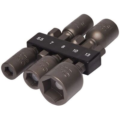 Irimo 5-teilig magnetisches Steckschlüsselsatz - Sechskant 5,5-13mm Irimo 5-teilig magnetisches Steckschlüsselsatz - Sechskant 5,5-13mm