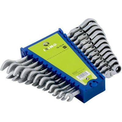 Irimo Set di 12 Chiavi Combinate con Testa Articolata - Set di Attrezzi Irimo Set di 12 Chiavi Combinate con Testa Articolata - Set di Attrezzi