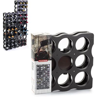 PLASTIFORTE Model - Modular Bottle Rack - 9 Bottles PLASTIFORTE Model - Modular Bottle Rack - 9 Bottles