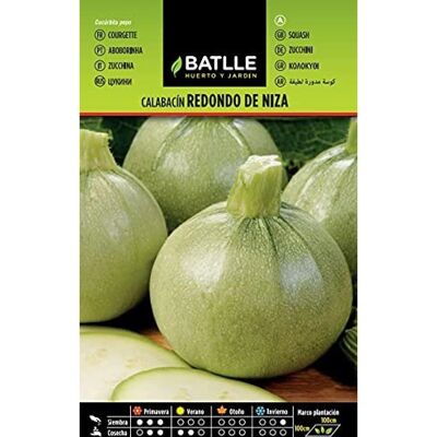 Semillas Batlle de Calabacín Redondo - Semillas de Verduras Semillas Batlle de Calabacín Redondo - Semillas de Verduras
