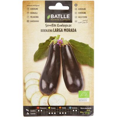 Semences biologiques d'aubergine pourpre - Batlle - Publicité Semences biologiques d'aubergine pourpre - Batlle - Publicité