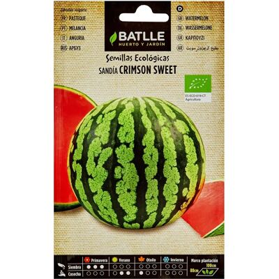 Graines de pastèque Bio BATLLE - Crimson Sweet - 60 graines - Publicité Graines de pastèque Bio BATLLE - Crimson Sweet - 60 graines - Publicité