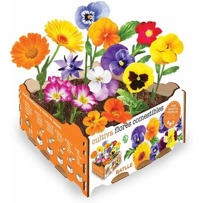 Set de Cultivo de Flores Comestibles Batlle - 19x19x10cm Set de Cultivo de Flores Comestibles Batlle - 19x19x10cm