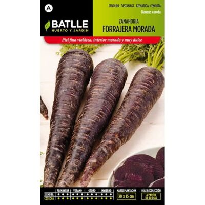 Semillas de Zanahoria Morada Batlle - Raíces Cilíndricas Semillas de Zanahoria Morada Batlle - Raíces Cilíndricas