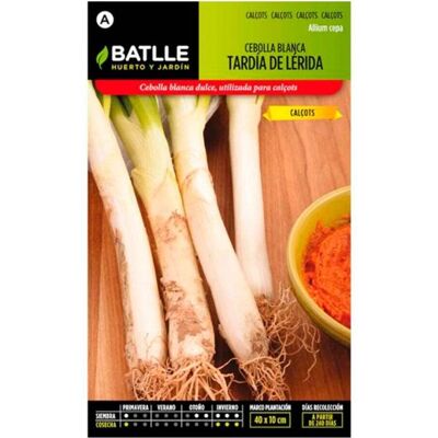 Graines d'Oignon BATLLE - Blanc de Lérida - Calçots, Doux & Tendre - Publicité Graines d'Oignon BATLLE - Blanc de Lérida - Calçots, Doux & Tendre - Publicité