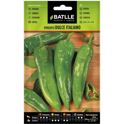 Graines de Poivron Doux Italien Batlle - 2g - Publicité Graines de Poivron Doux Italien Batlle - 2g - Publicité