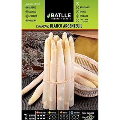 Semi d'asperge blanche Batlle - Multiplication par graines ou végétative - Publicité Semi d'asperge blanche Batlle - Multiplication par graines ou végétative - Publicité