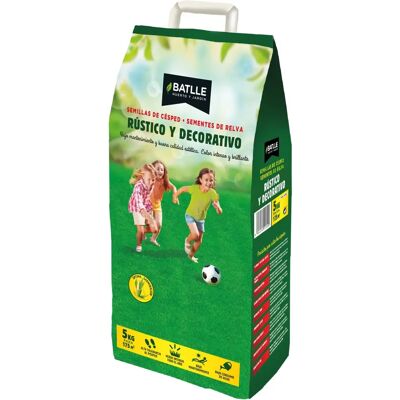 Semillas Batlle - Césped Rústico y Decorativo - 5kg Semillas Batlle - Césped Rústico y Decorativo - 5kg