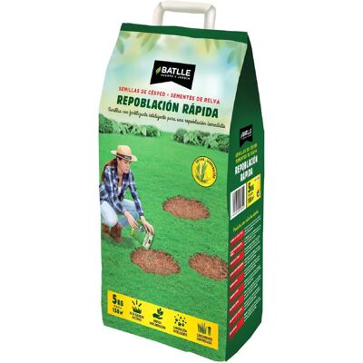 Semillas de Césped Batlle - Recuperación Rápida - 5kg Semillas de Césped Batlle - Recuperación Rápida - 5kg
