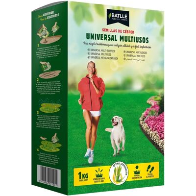 Semi di erba Batlle - Germinazione rapida, altezza taglio 30 mm Semi di erba Batlle - Germinazione rapida, altezza taglio 30 mm