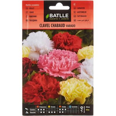 Batlle Chabaud Gemengde Bloemzaden - Zaden voor Bloemen Batlle Chabaud Gemengde Bloemzaden - Zaden voor Bloemen
