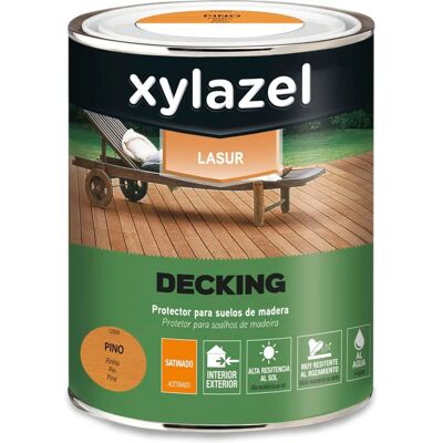 Xylazel - Lasur Decking Satin Pine - Pinheiro - Decking Stain Xylazel - Lasur Decking Satin Pine - Pinheiro - Decking Stain