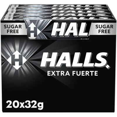 Caramelos Halls Menta Fuerte Sin Azúcar - Caja 20 Caramelos Halls Menta Fuerte Sin Azúcar - Caja 20
