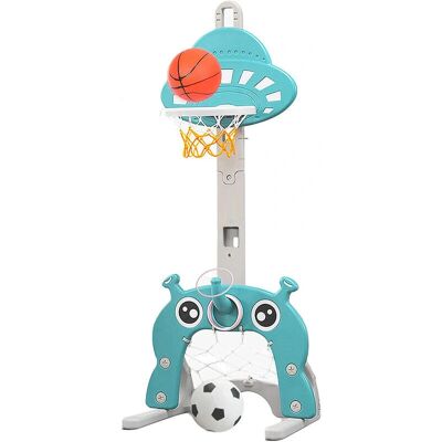 HALOYO - 55-58-146 cm - Verstellbare Höhe - Blau - Basketballkorbständer HALOYO - 55-58-146 cm - Verstellbare Höhe - Blau - Basketballkorbständer