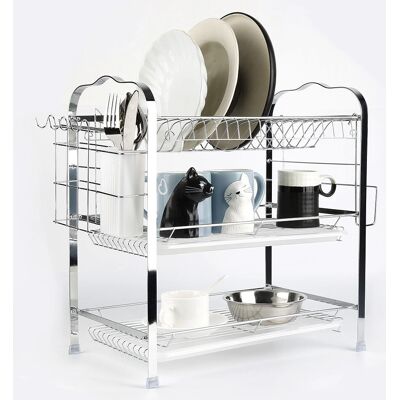 HALOYO - Scolapiatti 3-Strati - 46x26x13 cm - Geschirrständer HALOYO - Scolapiatti 3-Strati - 46x26x13 cm - Geschirrständer