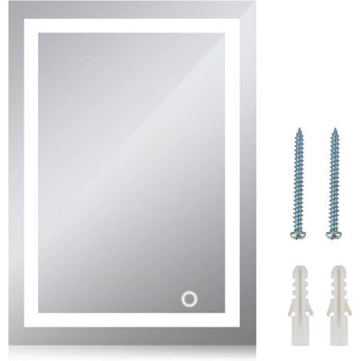HALOYO - LED Mirror 50x70 - Kaltweiß - Berührung - Spiegel HALOYO - LED Mirror 50x70 - Kaltweiß - Berührung - Spiegel