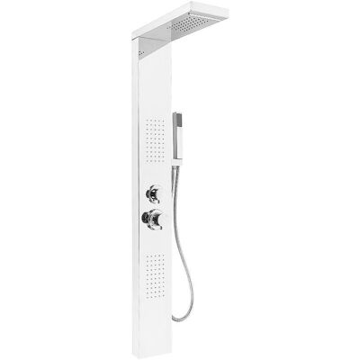 HALOYO - Pannello Colonna Doccia in Acciaio Inox - 15x47x130 cm - Argento - Shower Panel HALOYO - Pannello Colonna Doccia in Acciaio Inox - 15x47x130 cm - Argento - Shower Panel