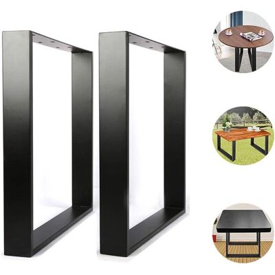 SKECTEN - Patas de mesa de centro estilo industrial - Negro - 60 x 72 cm - Patas de mesa SKECTEN - Patas de mesa de centro estilo industrial - Negro - 60 x 72 cm - Patas de mesa