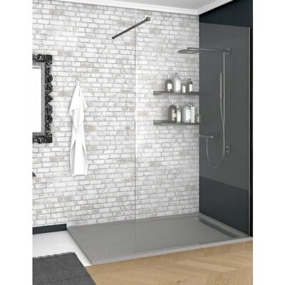 Plato de ducha de resina con textura pizarra - 80x130cm - C3 Antideslizante Plato de ducha de resina con textura pizarra - 80x130cm - C3 Antideslizante