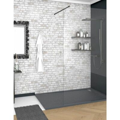 Plato de ducha en resina piedra pizarra 90x150cm - Antideslizante C3, CE Plato de ducha en resina piedra pizarra 90x150cm - Antideslizante C3, CE