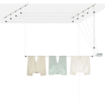 Mm_unverified_brand Séchoir de plafond 160cm acier blanc - Clothes Dryer - Publicité Mm_unverified_brand Séchoir de plafond 160cm acier blanc - Clothes Dryer - Publicité