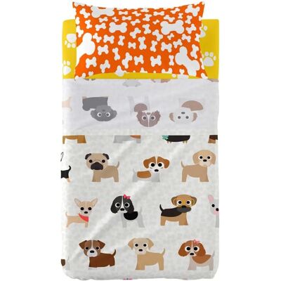 Zestaw Pościeli HappyFriday Mr Fox Dogs Wielokolorowy - Łóżeczko niemowlęce 120x180cm Zestaw Pościeli HappyFriday Mr Fox Dogs Wielokolorowy - Łóżeczko niemowlęce 120x180cm