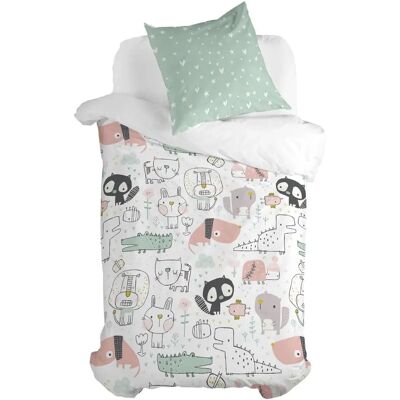 HappyFriday Best Buddies Multicolor Duvet Cover Set for 80cm Bed HappyFriday Best Buddies Multicolor Duvet Cover Set for 80cm Bed