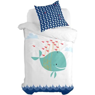 Zestaw pościeli Happyfriday Moshi Moshi Whale Multicolor - 80 cm Zestaw pościeli Happyfriday Moshi Moshi Whale Multicolor - 80 cm