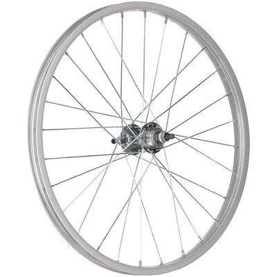 Roue Arrière GURPIL 20 X 1 3/8 - Aluminium, Argent, 28 Troux - Publicité Roue Arrière GURPIL 20 X 1 3/8 - Aluminium, Argent, 28 Troux - Publicité