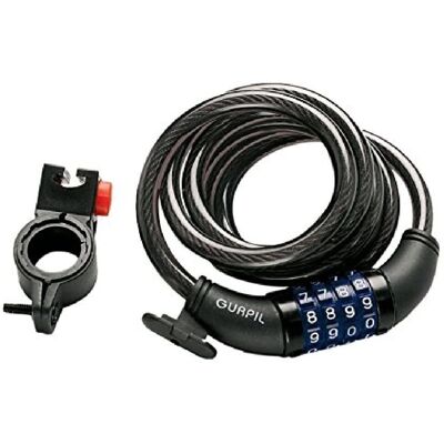 Gurpil Bike Lock - Spiral Combination 10mm - 180cm Gurpil Bike Lock - Spiral Combination 10mm - 180cm