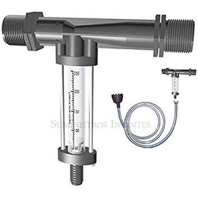 Suinga - Inyector de Fertilizante Venturi 32Ø 7mm con Caudalímetro - Riego y Fertilizante Suinga - Inyector de Fertilizante Venturi 32Ø 7mm con Caudalímetro - Riego y Fertilizante