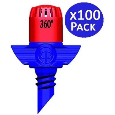 SUINGA Microaspersore irrigazione 360° 2,3-3 metri Pack 100 SUINGA Microaspersore irrigazione 360° 2,3-3 metri Pack 100