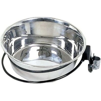 SUINGA Ciotola per Cani - Acciaio Inox 21x22x7cm - Supporto a Parete SUINGA Ciotola per Cani - Acciaio Inox 21x22x7cm - Supporto a Parete