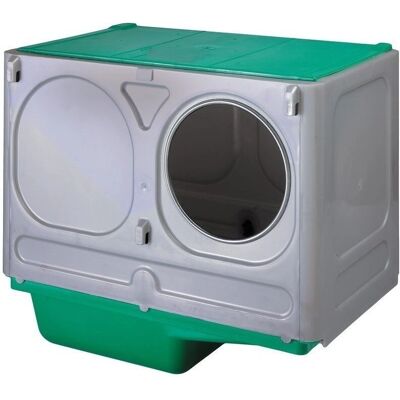 SUINGA Nid pour Cage à Lapins - Plastique Réglable - 43x28x37 cm - Publicité SUINGA Nid pour Cage à Lapins - Plastique Réglable - 43x28x37 cm - Publicité